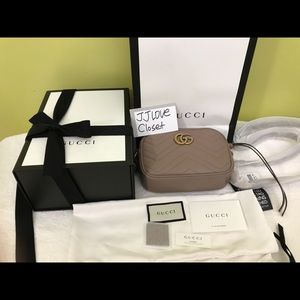 Gucci GG Marmont  Nude Camera mini bag